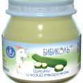 Отзыв о Пюре Бибиколь цукини и козий творожок: Вкусный овощной перекус