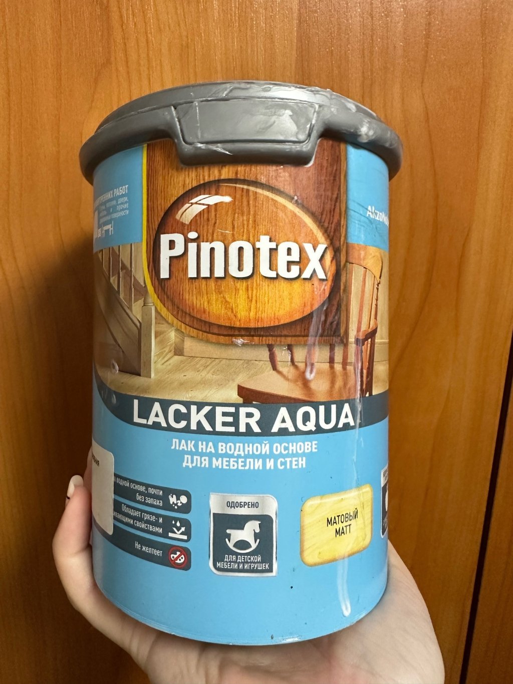 Pinotex Lacker Aqua - Безопасный лак для детской мебели
