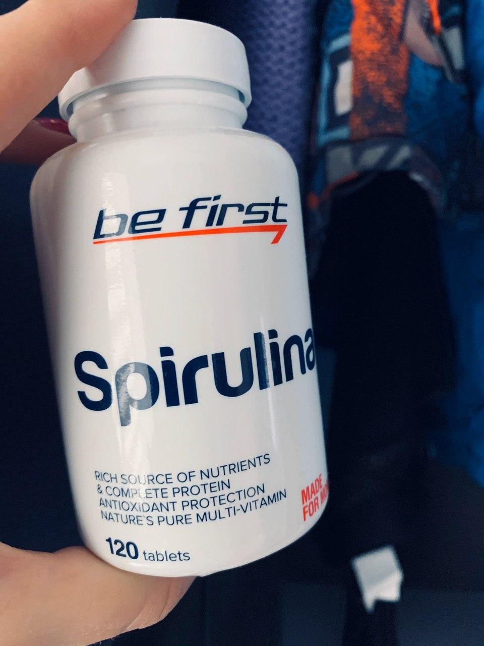Be First Spirulina 120 таблеток - Занимаюсь тренировками
