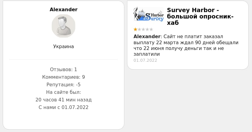 Survey Harbor - большая платформа интернет-заработка на опросах -