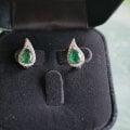 Серебряные серьги с алланитами